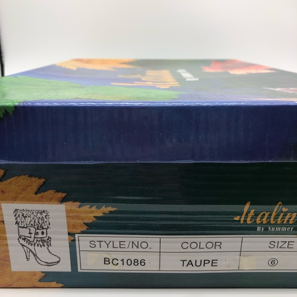 Taupe Suede Fur Ankle Booties by Italiana - Picture 8 of 8